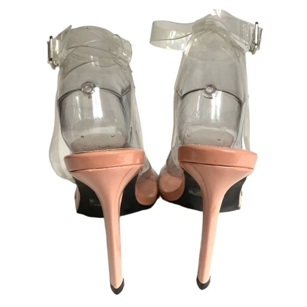 Wild Diva Shayala Stiletto Sandal Clear 9 NEW